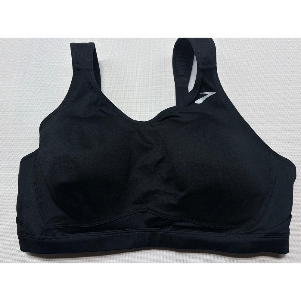 Brooks High Impact Sports Bra 38E Black Full Bust Supportive Running Bra - Picture 9 of 15